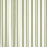 Schumacher Markie Stripe Leaf Green Fabric - Eade's Wallpaper