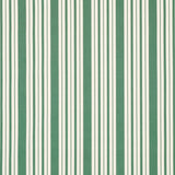 Schumacher Markie Stripe Emerald Fabric - Eade's Wallpaper