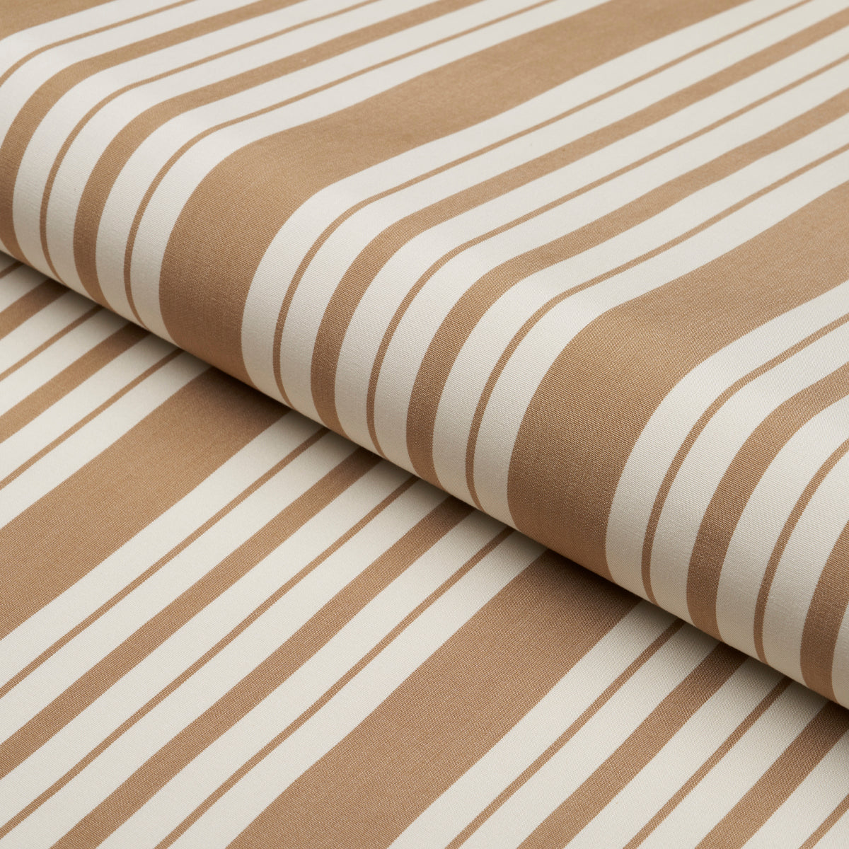Schumacher Markie Stripe Neutral Fabric - Eade's Wallpaper