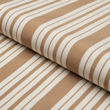 Schumacher Markie Stripe Neutral Fabric - Eade's Wallpaper