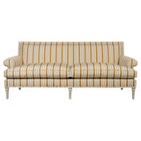 Schumacher Markie Stripe Neutral Fabric - Eade's Wallpaper