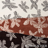 Schumacher Hibiscus Teak Fabric
