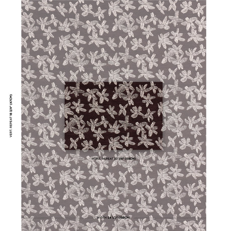 Schumacher Hibiscus Plum Fabric