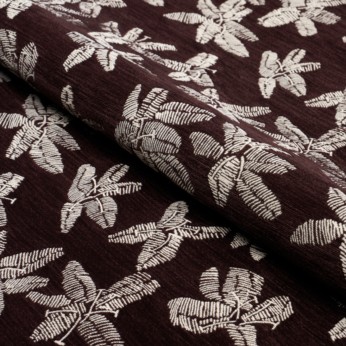Schumacher Hibiscus Plum Fabric