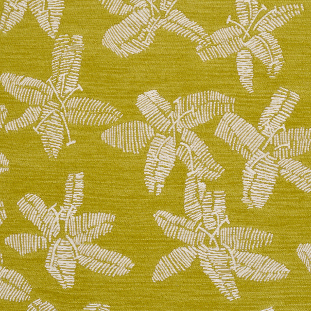Schumacher 83814 HIBISCUS in CITRON VERT Fabric - ATELIER PA