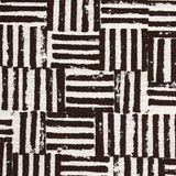 Schumacher Patchwork Cacao Fabric - Eade's Wallpaper