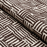 Schumacher Patchwork Cacao Fabric - Eade's Wallpaper