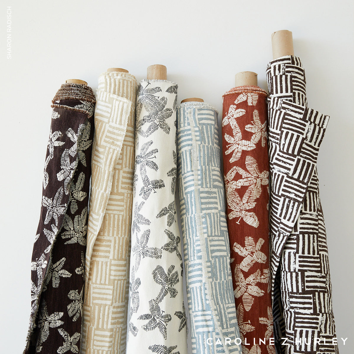 Schumacher Patchwork Cacao Fabric - Eade's Wallpaper