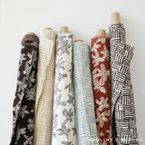 Schumacher Patchwork Cacao Fabric - Eade's Wallpaper