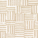 Schumacher Patchwork Sand Fabric - Eade's Wallpaper