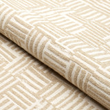 Schumacher Patchwork Sand Fabric - Eade's Wallpaper