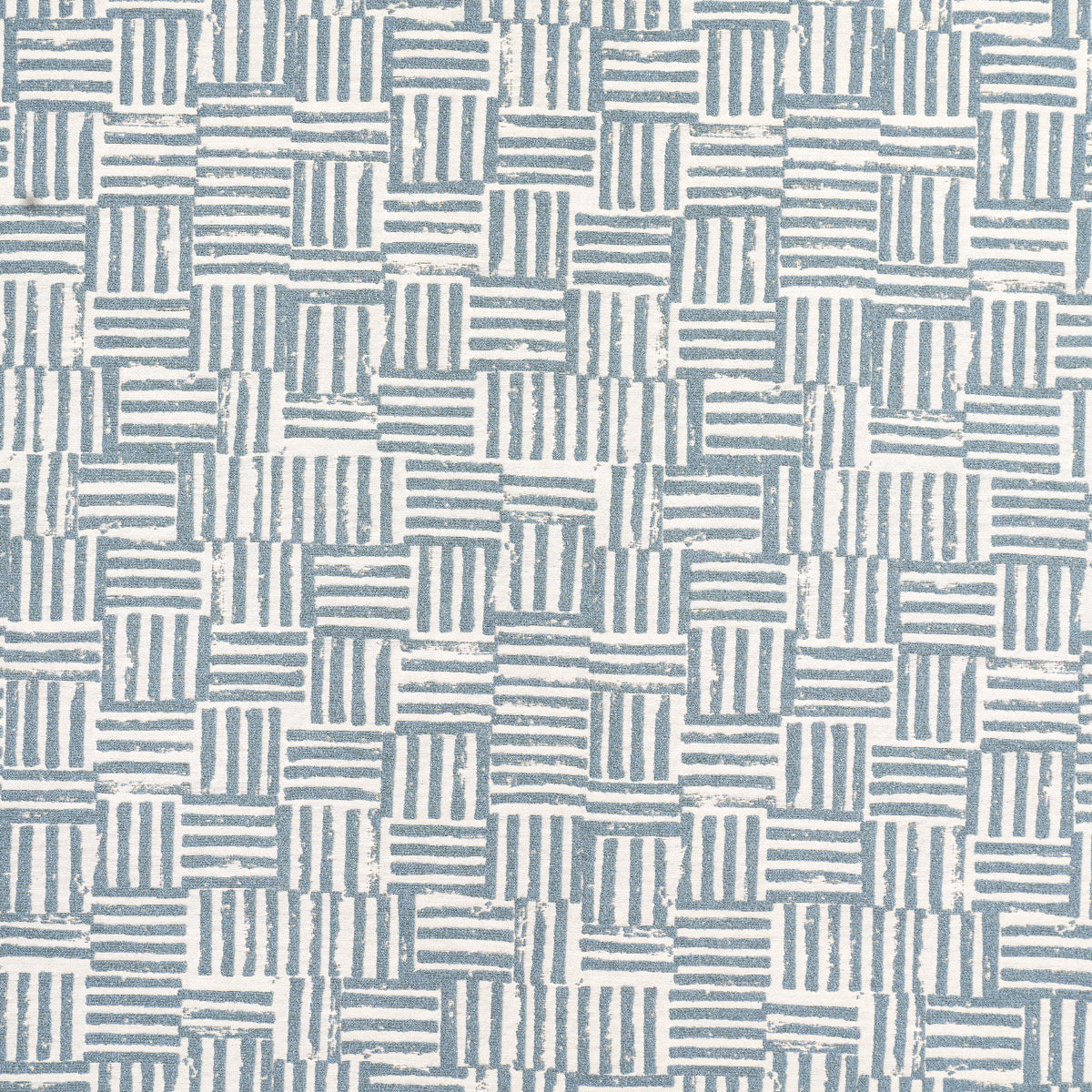 Schumacher Patchwork Ocean Fabric - Eade's Wallpaper