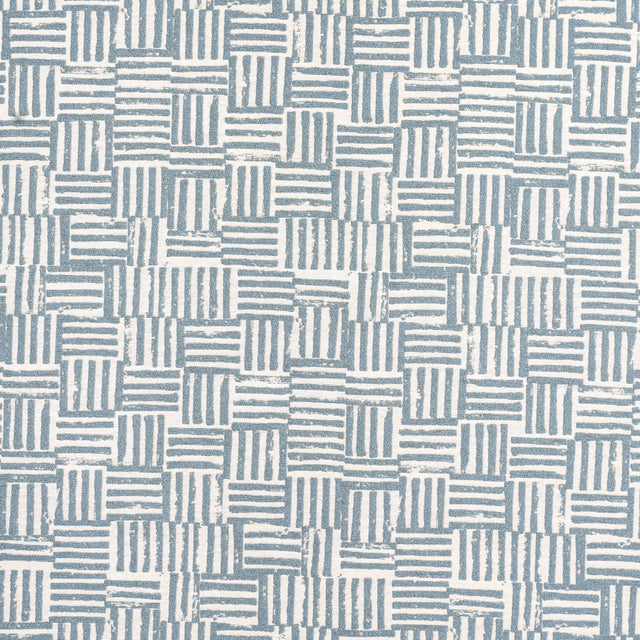 Schumacher Patchwork Ocean Fabric - Eade's Wallpaper