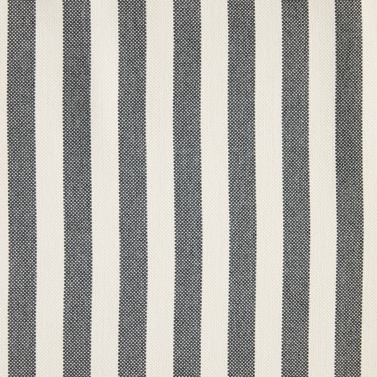 Schumacher Even Stripe Charcoal Fabric