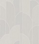 Veer Decor Stitched Arches Silver Wallpaper 8385-AC1