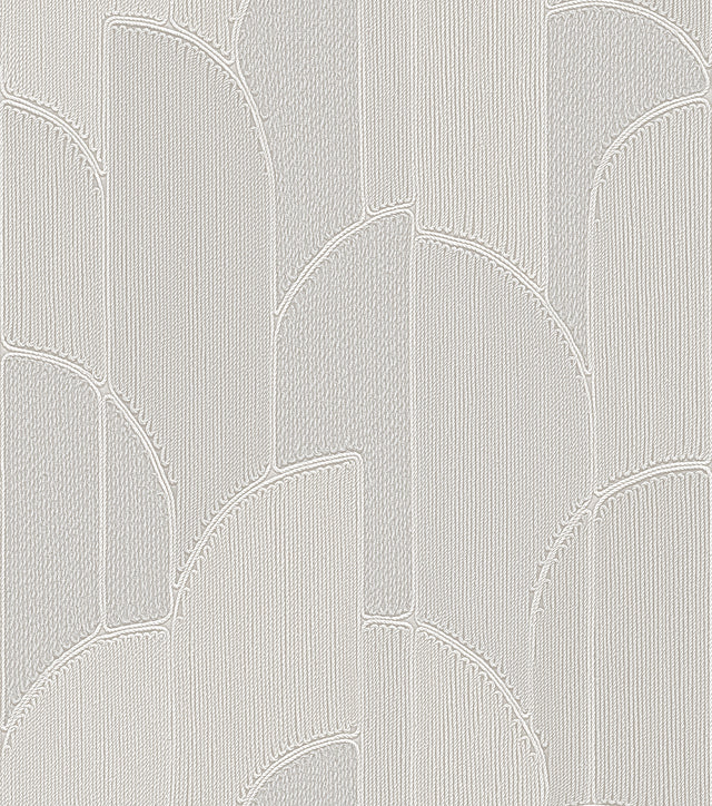 Veer Decor Stitched Arches Silver Wallpaper 8385-AC1