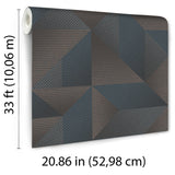 Veer Decor Prism Threads Blue Wallpaper 8385-AG7