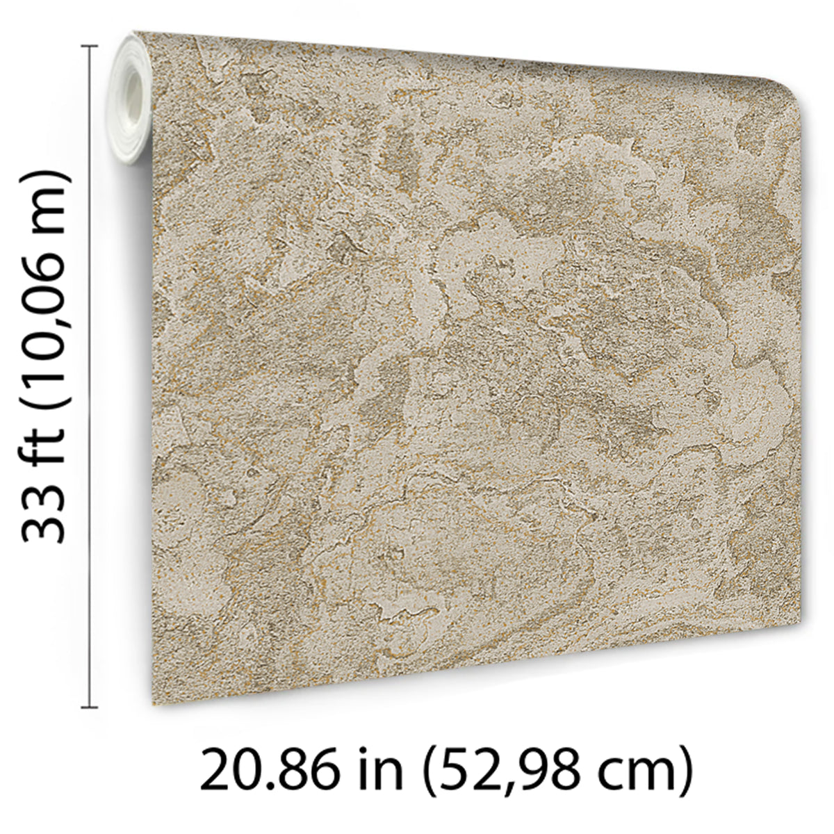 Veer Decor Marble Cloud Gold Wallpaper 8385-AH6