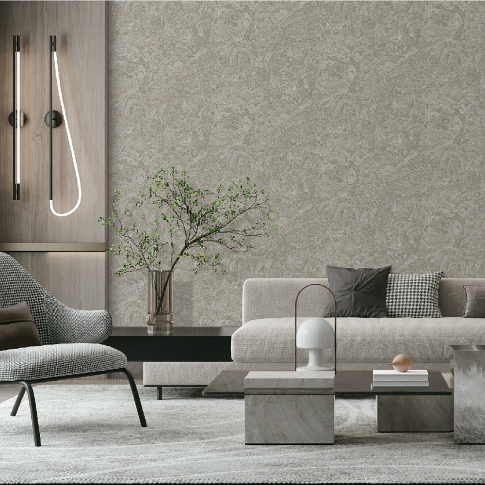 Veer Decor Marble Cloud Gold Wallpaper 8385-AH6