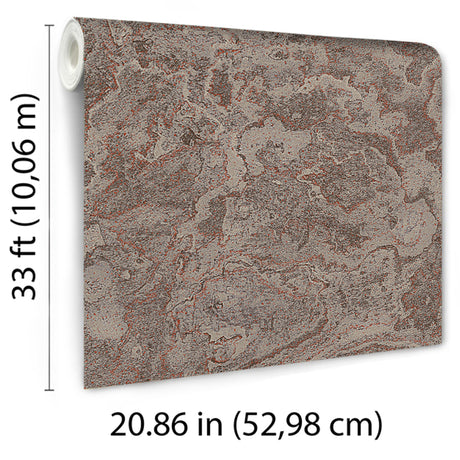 Veer Decor Marble Cloud Plum Wallpaper 8385-AH7
