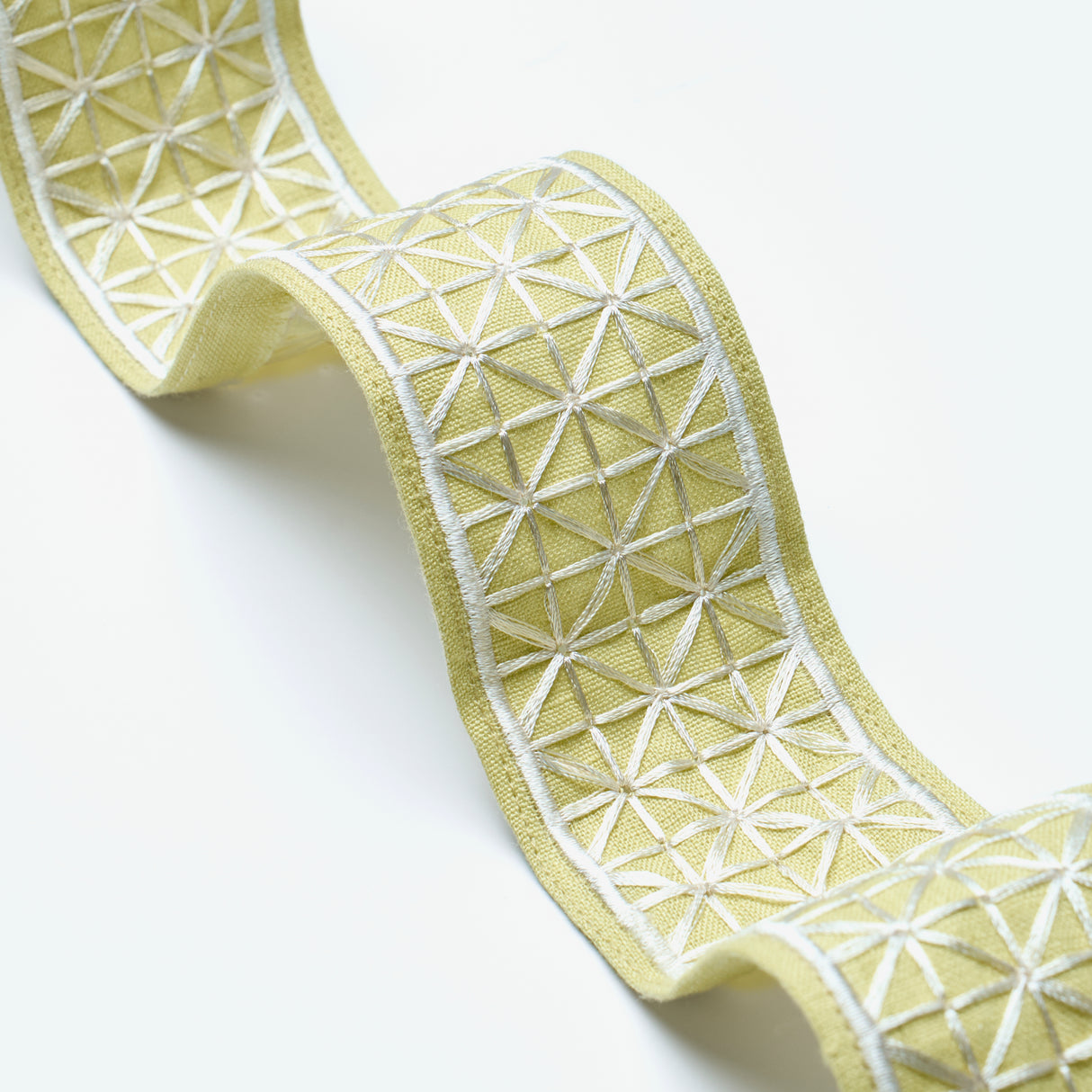 Schumacher 83853 DIRECTOIRE TAPE NARROW in CITRON Trim - PER