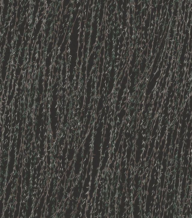 Veer Decor Willow Streamside Black Wallpaper 8386-AB6