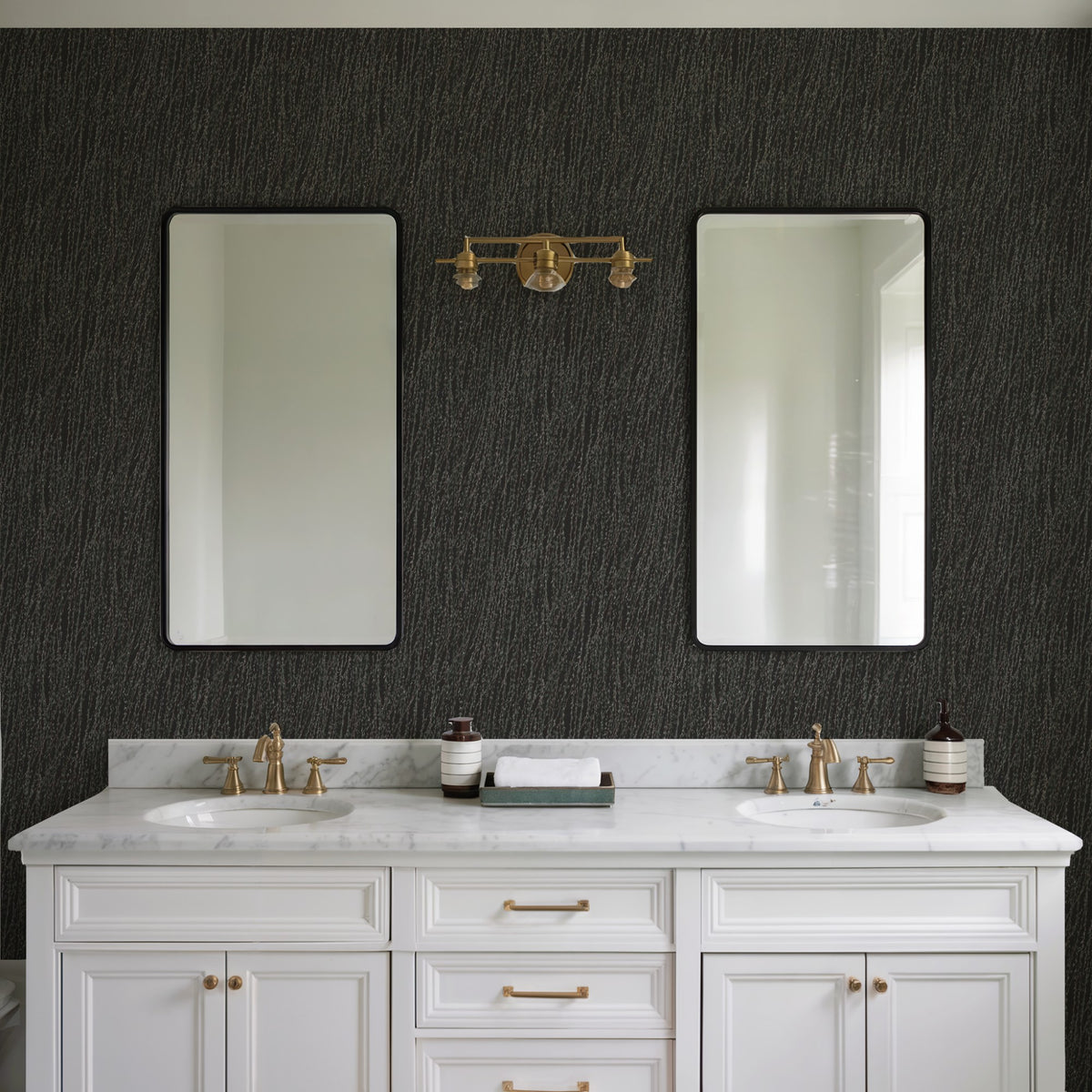 Veer Decor Willow Streamside Black Wallpaper 8386-AB6