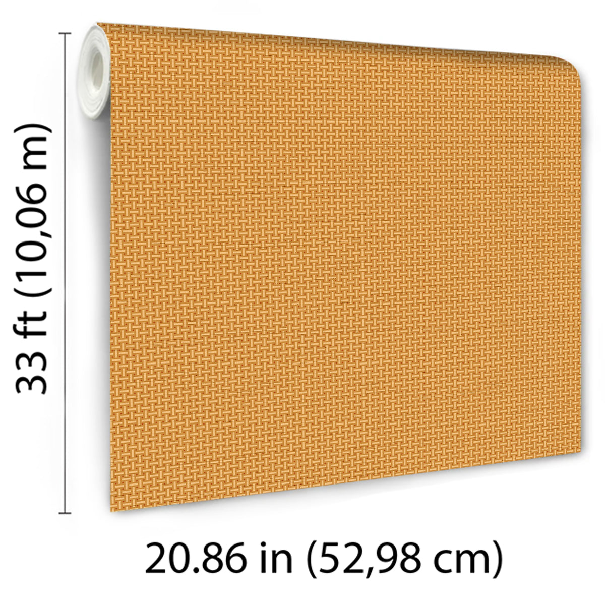 Veer Decor Cane Lattice Orange Wallpaper 8386-AC3