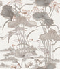 Veer Decor Lotus Pond Tapestry Grey Wallpaper 8386-AD1