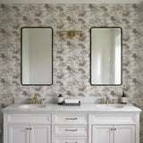 Veer Decor Lotus Pond Tapestry Grey Wallpaper 8386-AD1