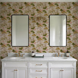 Veer Decor Lotus Pond Tapestry Beige Wallpaper 8386-AD3