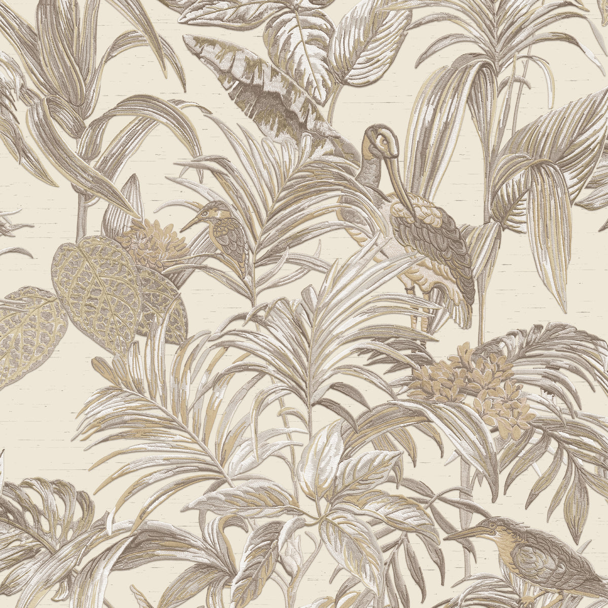 Veer Decor Bird of Paradise Cream Wallpaper 8387-AA1
