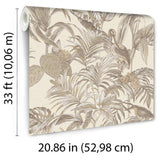 Veer Decor Bird of Paradise Cream Wallpaper 8387-AA1