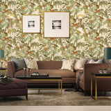 Veer Decor Bird of Paradise Green & Beige 8387-AA2