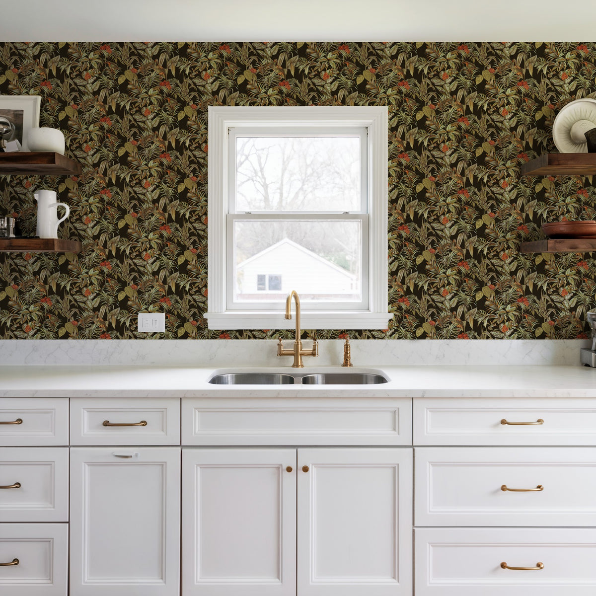 Veer Decor Bird of Paradise Black Wallpaper 8387-AA3