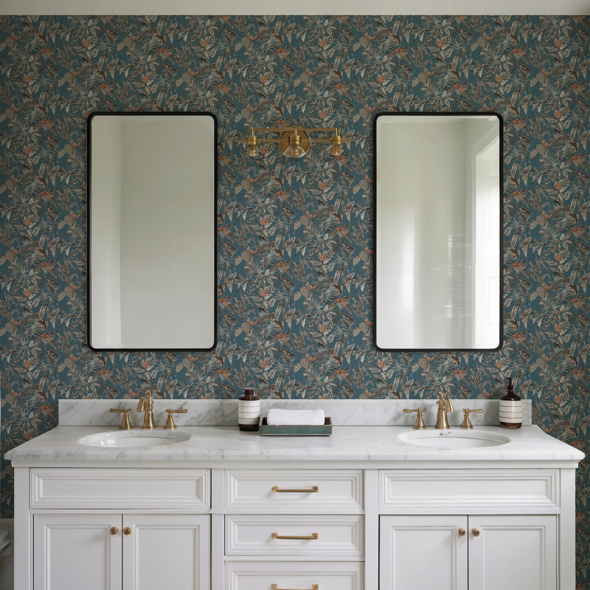 Veer Decor Bird of Paradise Blue Wallpaper 8387-AA4