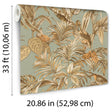 Veer Decor Bird of Paradise Sage Wallpaper 8387-AA5