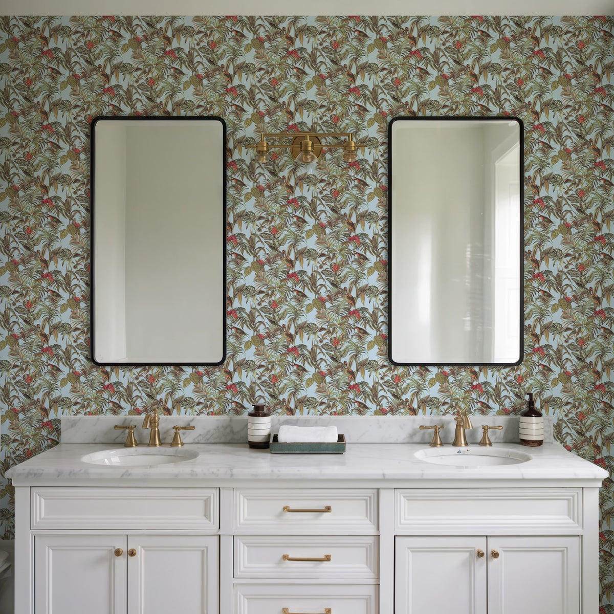 Veer Decor Bird of Paradise Teal Wallpaper 8387-AA7