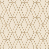 Veer Decor Embroidery Stich Diamond Beige Wallpaper 8387-AB1