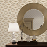 Veer Decor Embroidery Stich Diamond Beige Wallpaper 8387-AB1