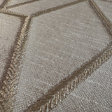 Veer Decor Embroidery Stich Diamond Beige Wallpaper 8387-AB1