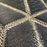 Veer Decor Embroidery Stich Diamond Black Wallpaper 8387-AB3