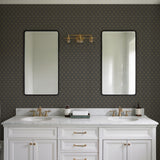 Veer Decor Embroidery Stich Diamond Black Wallpaper 8387-AB3