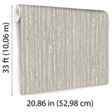 Veer Decor Embroidered Crushed Silk Beige Wallpaper 8387-AC2