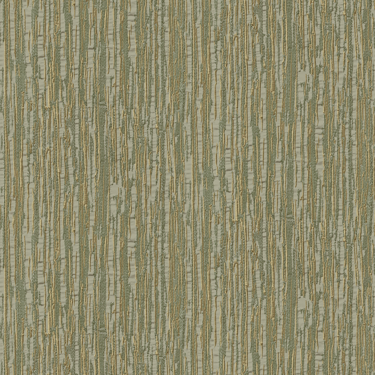 Veer Decor Embroidered Crushed Silk Green Wallpaper 8387-AC4