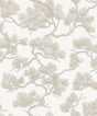 Veer Decor Embroidered Pine Tree Beige Wallpaper 8387-AF1