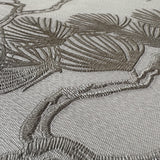 Veer Decor Embroidered Pine Tree Beige Wallpaper 8387-AF1
