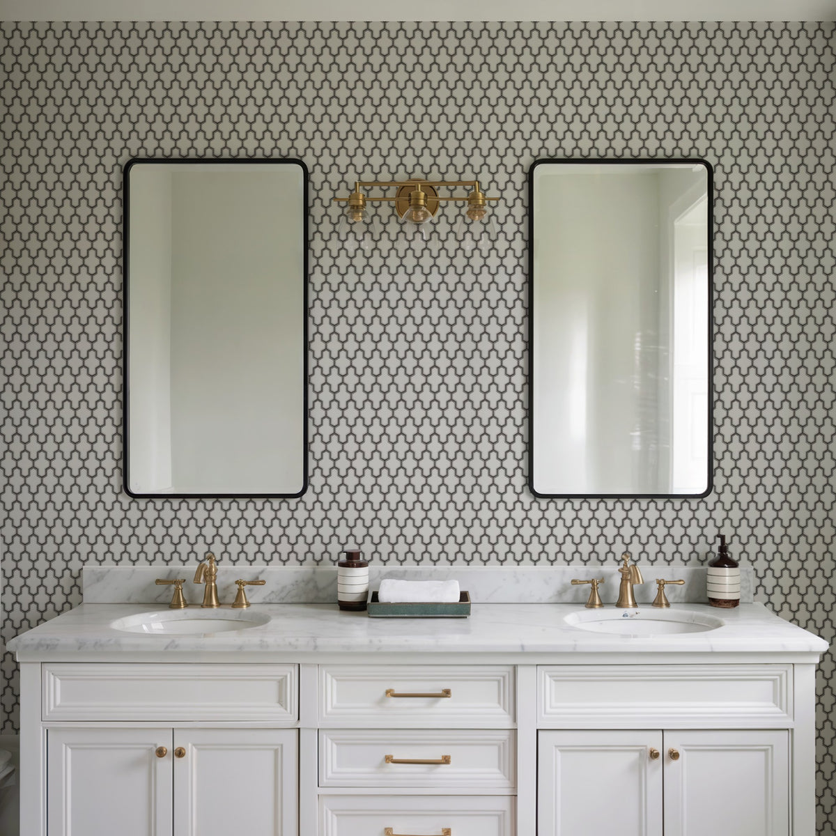 Veer Decor Geometric Silk White Wallpaper 8387-AG1
