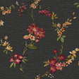 Veer Decor Flower Trail Tapestry Black Wallpaper 8387-AI3