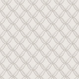Veer Decor Geometric Trellis Silver Wallpaper 8387-AJ1